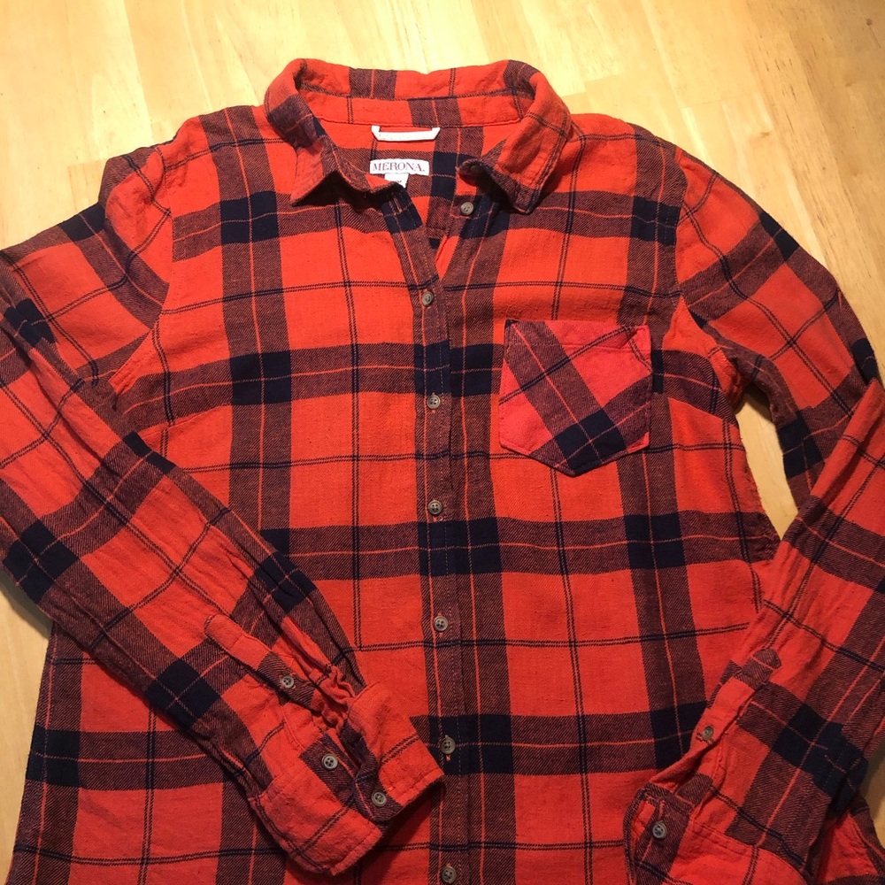 Merona Flannel Women’s Short Size M